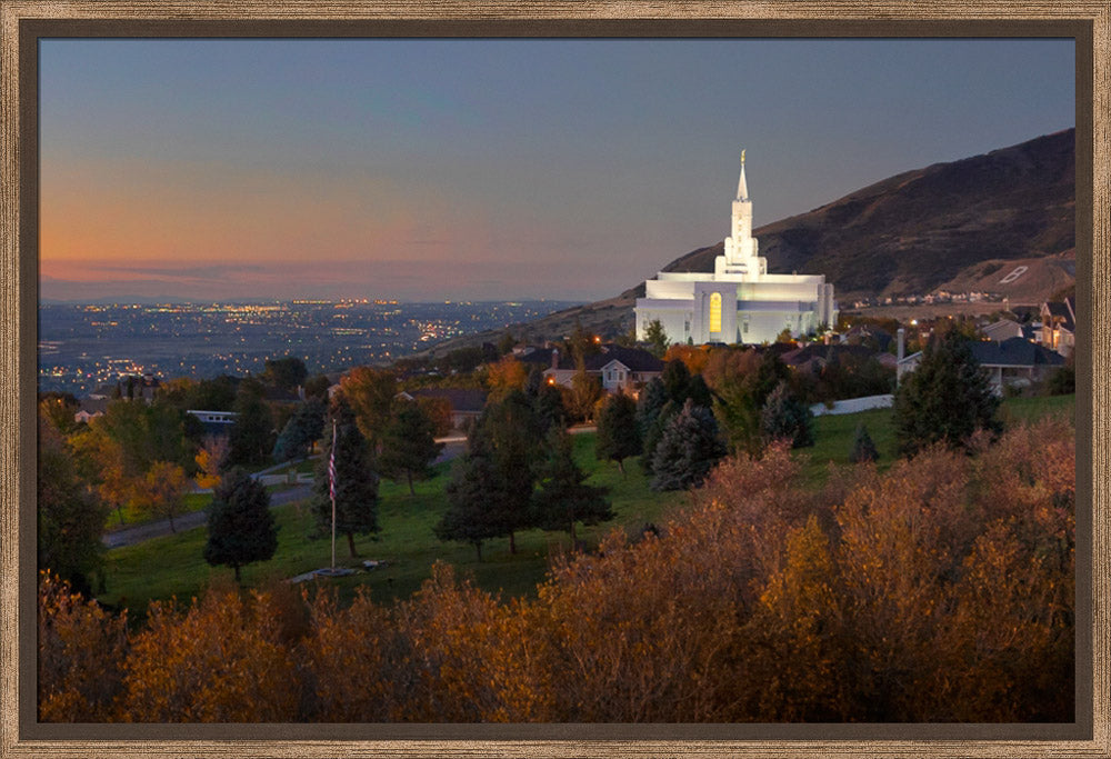 Bountiful Temple - Valley Sunset