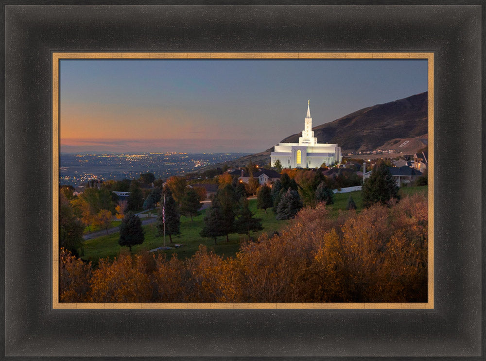 Bountiful Temple - Valley Sunset