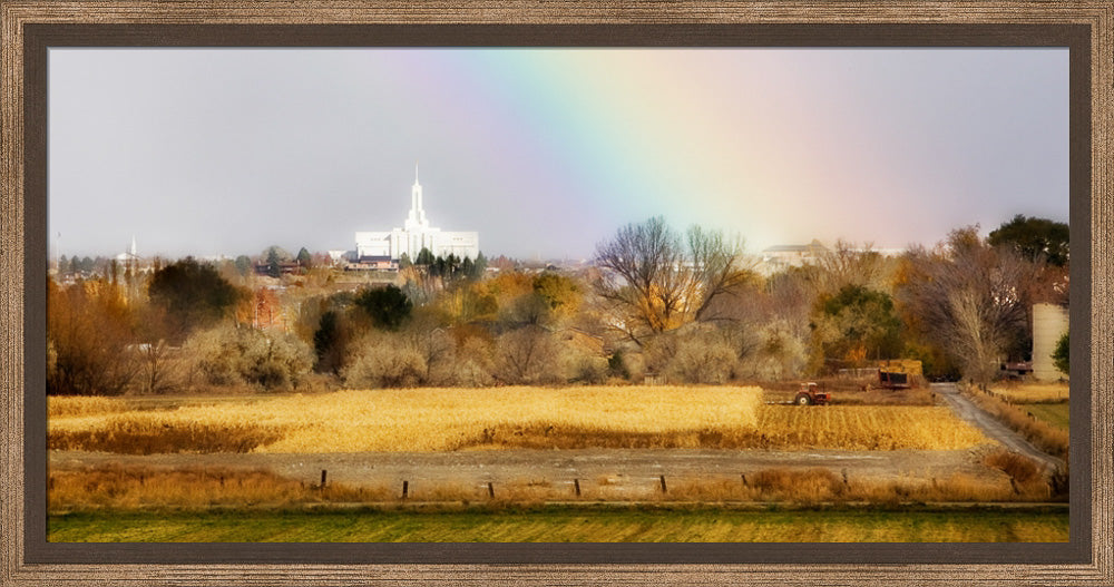 Mt Timpanogos Temple - Rainbow