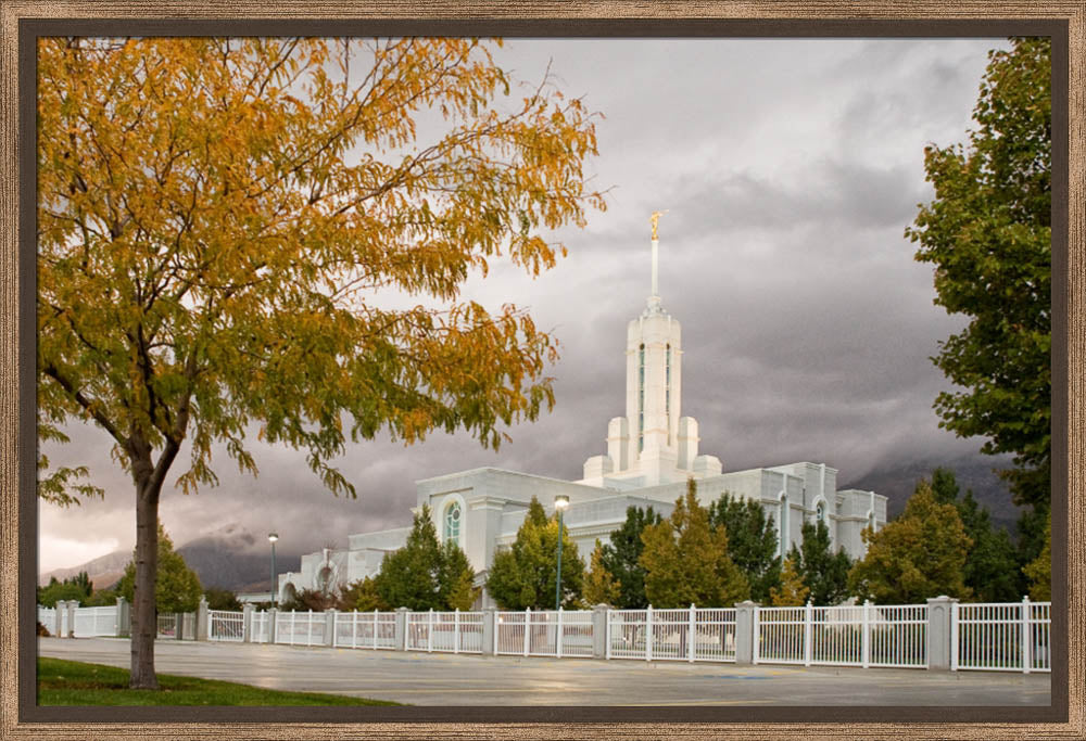 Mt Timpanogos Temple - Fall Yellow Trees