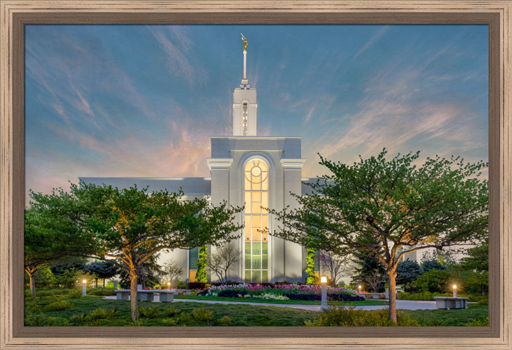 Mt Timpanogos Temple - Evening in the Garden