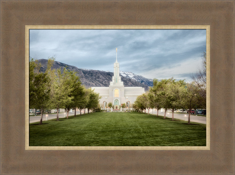 Mt Timpanogos Temple - Chrome Series by Robert A Boyd