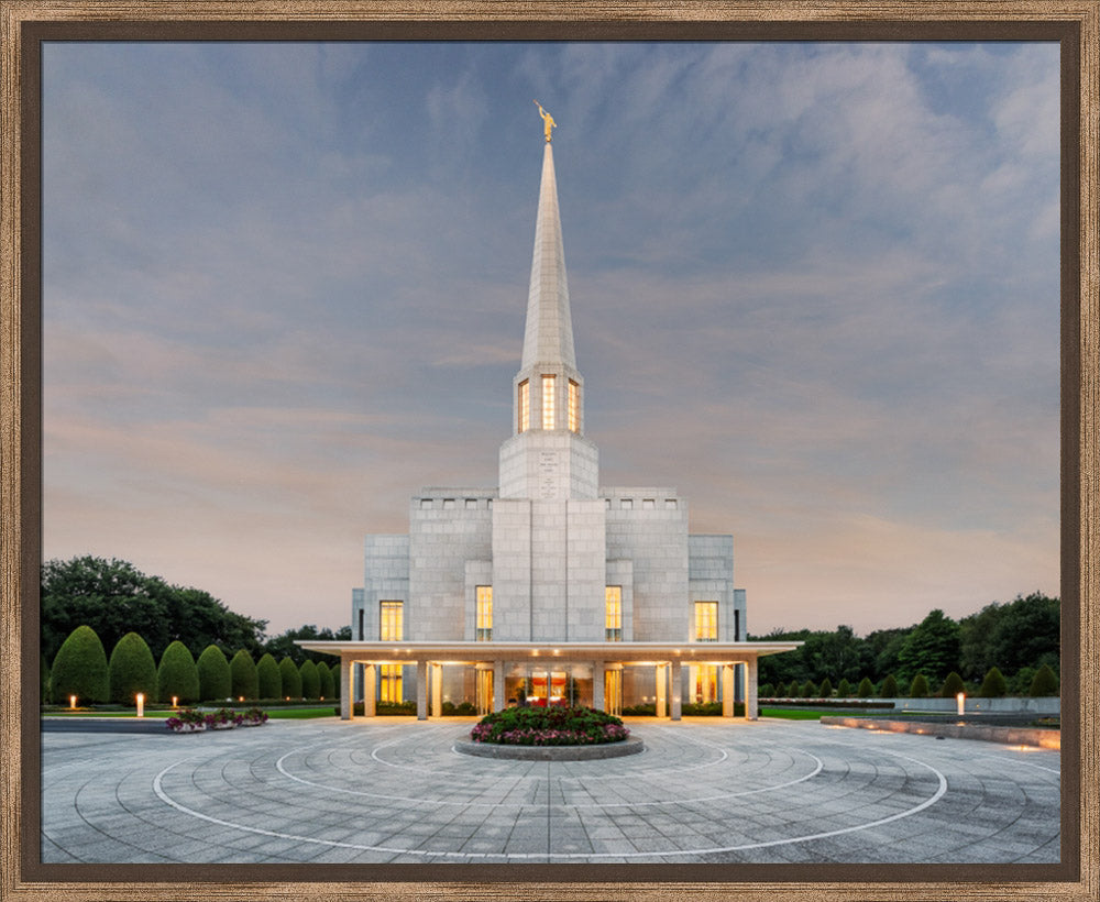 Preston England Temple - Morning Light