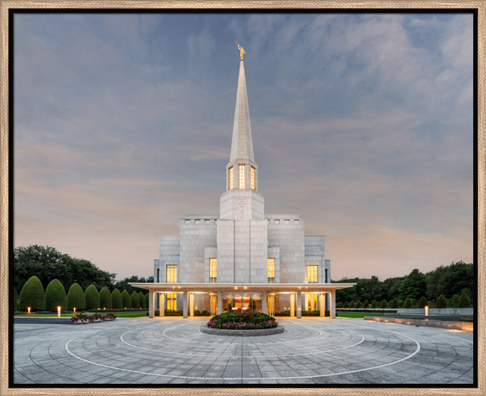Preston England Temple - Morning Light