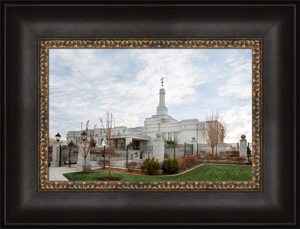 Reno Temple - Front Gate by Robert A Boyd