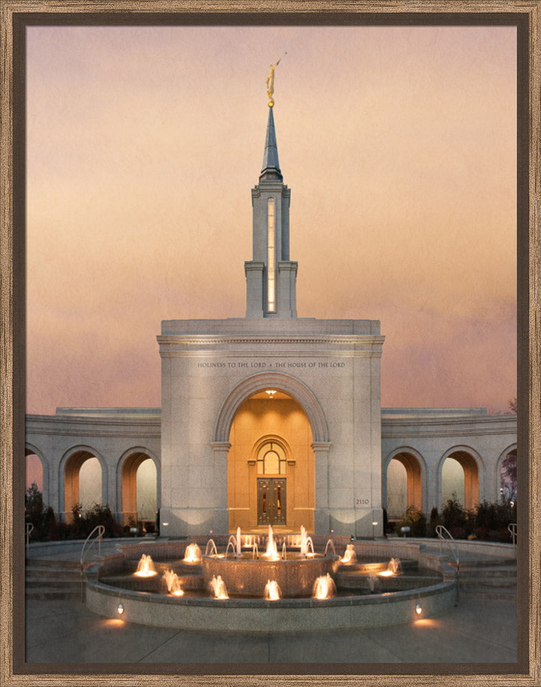 Sacramento Temple - Evening Fountain