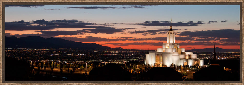 Draper Temple- Sunset Panoramic