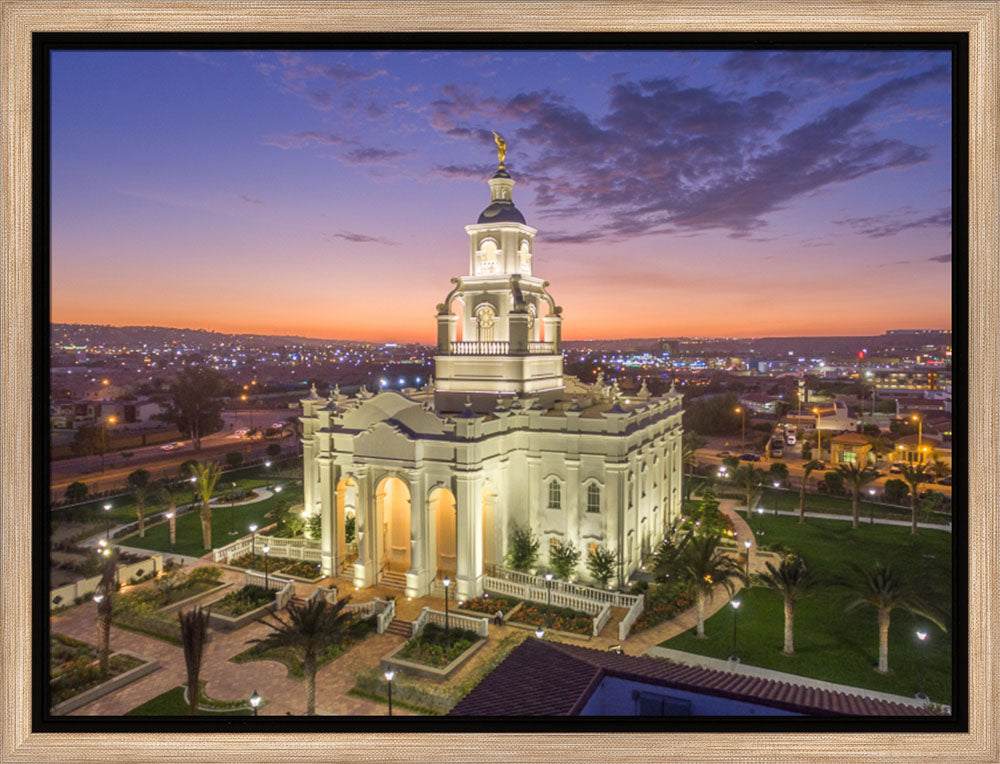 Tijuana Temple - Sunset by Robert A Boyd