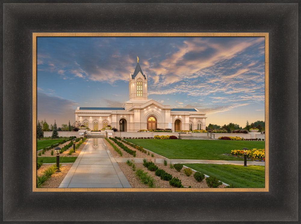 Fort Collins Temple - Sunset Lights
