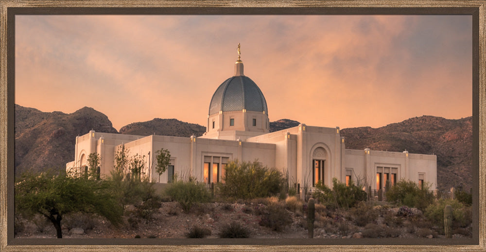 Tucson Temple - Summer Sunset