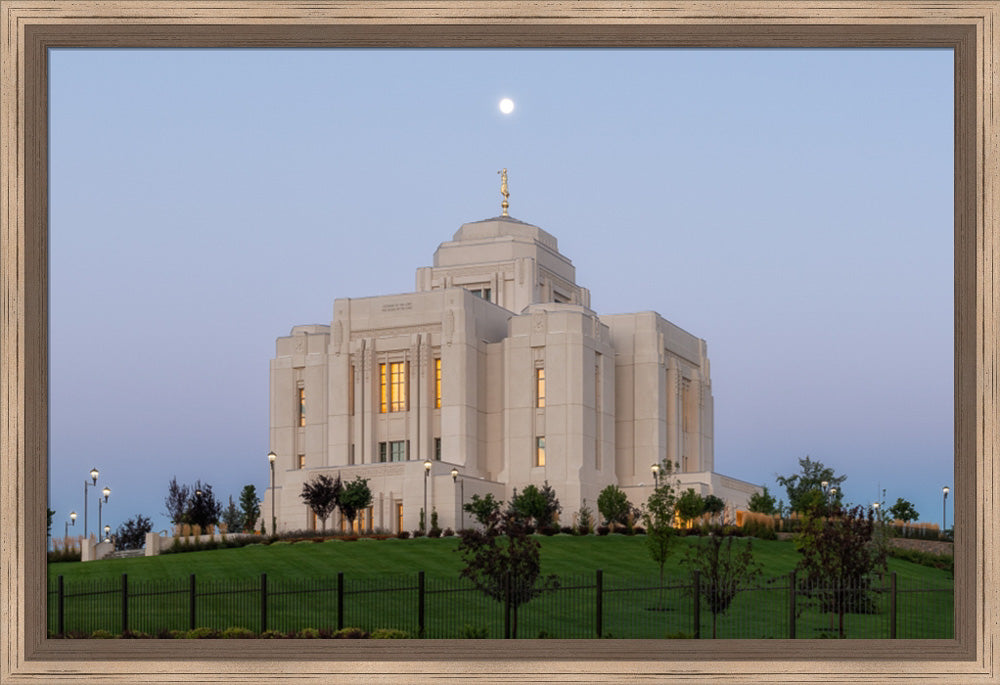 Meridian Temple - At Moonset