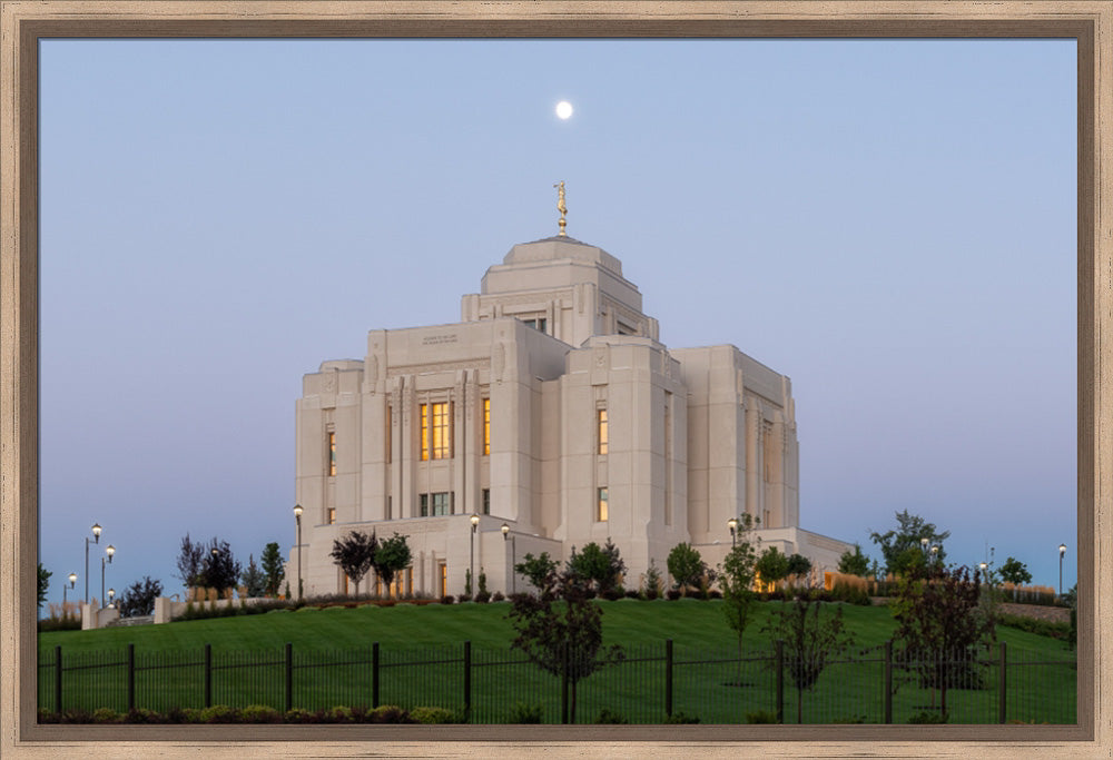 Meridian Temple - At Moonset