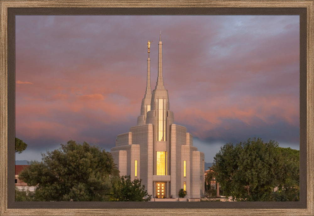 Rome Temple - Gold Reflection
