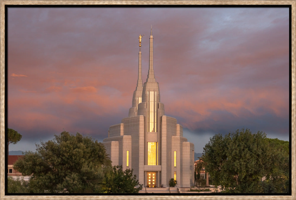 Rome Temple - Gold Reflection