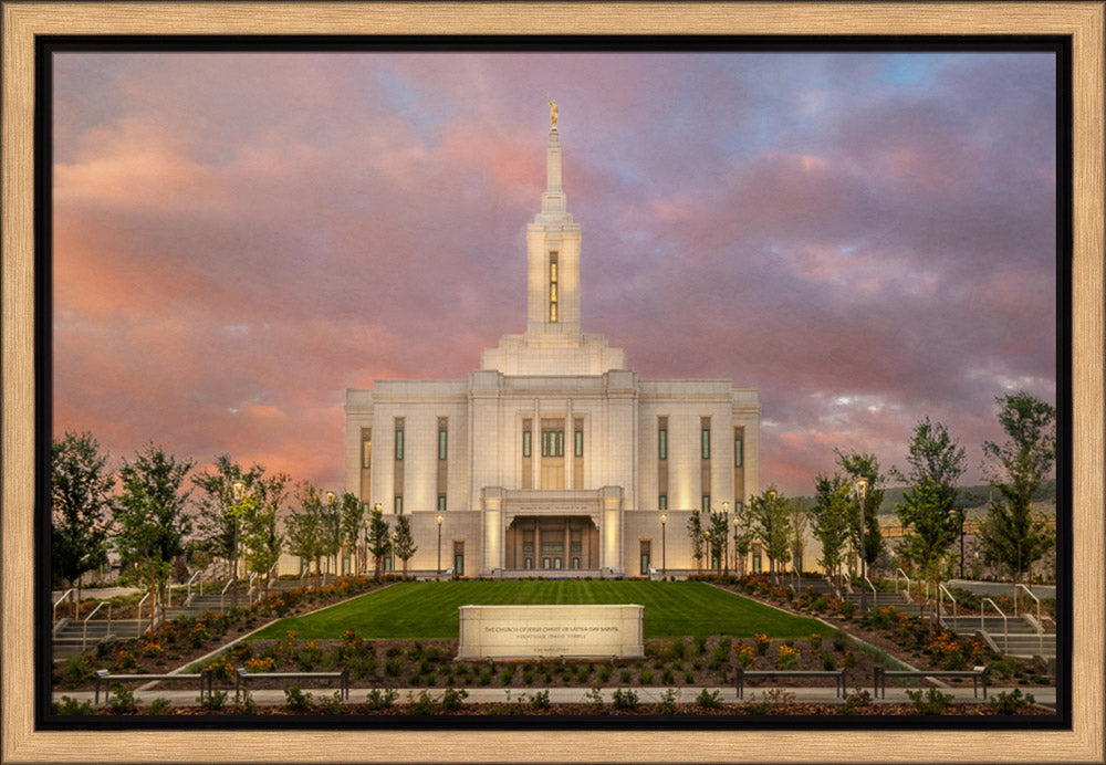 Pocatello Temple - Morning Light by Robert A Boyd