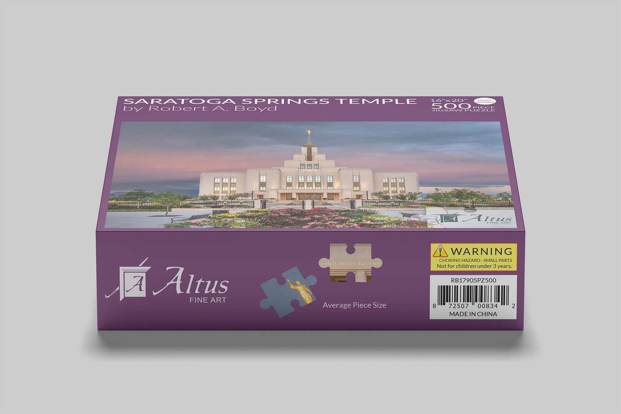 Saratoga Springs Temple 16x20 jigsaw puzzle 500 pieces