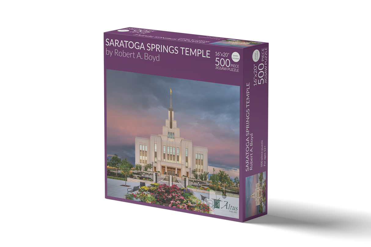 Saratoga Springs Temple 16x20 jigsaw puzzle 500 pieces