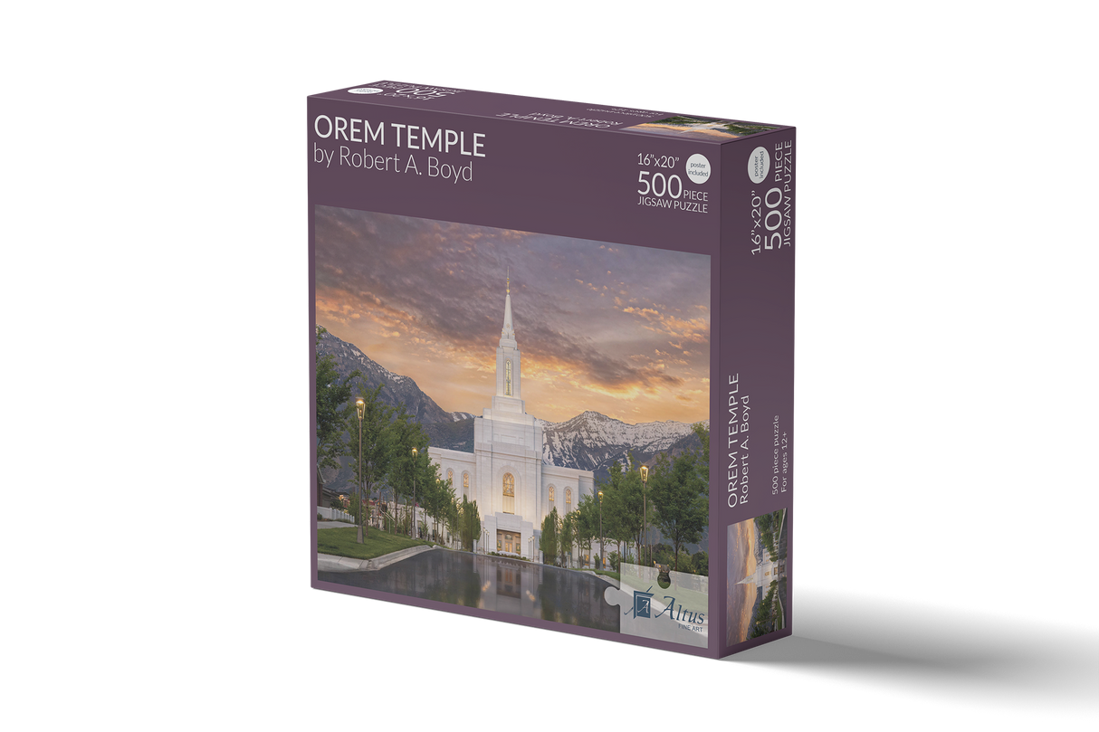 Orem Temple 16x20 jigsaw puzzle 500 pieces
