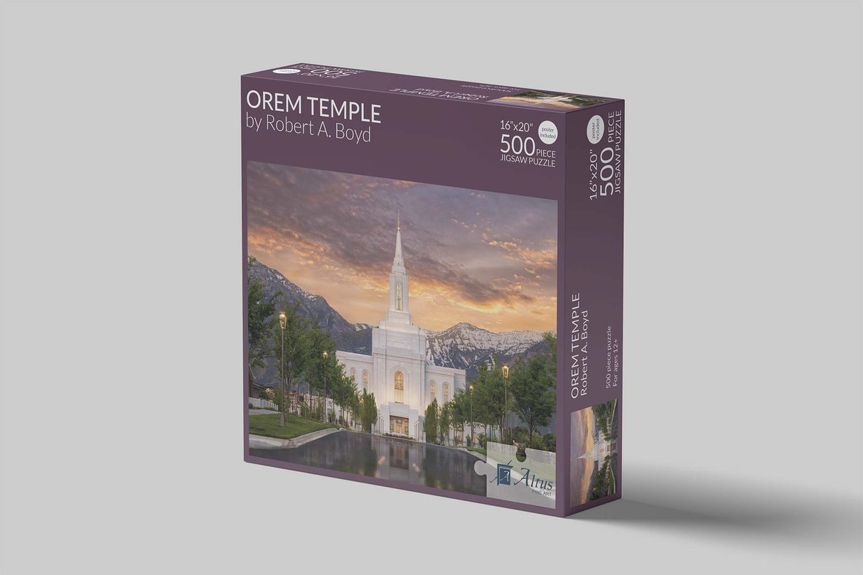 Orem Temple 16x20 jigsaw puzzle 500 pieces