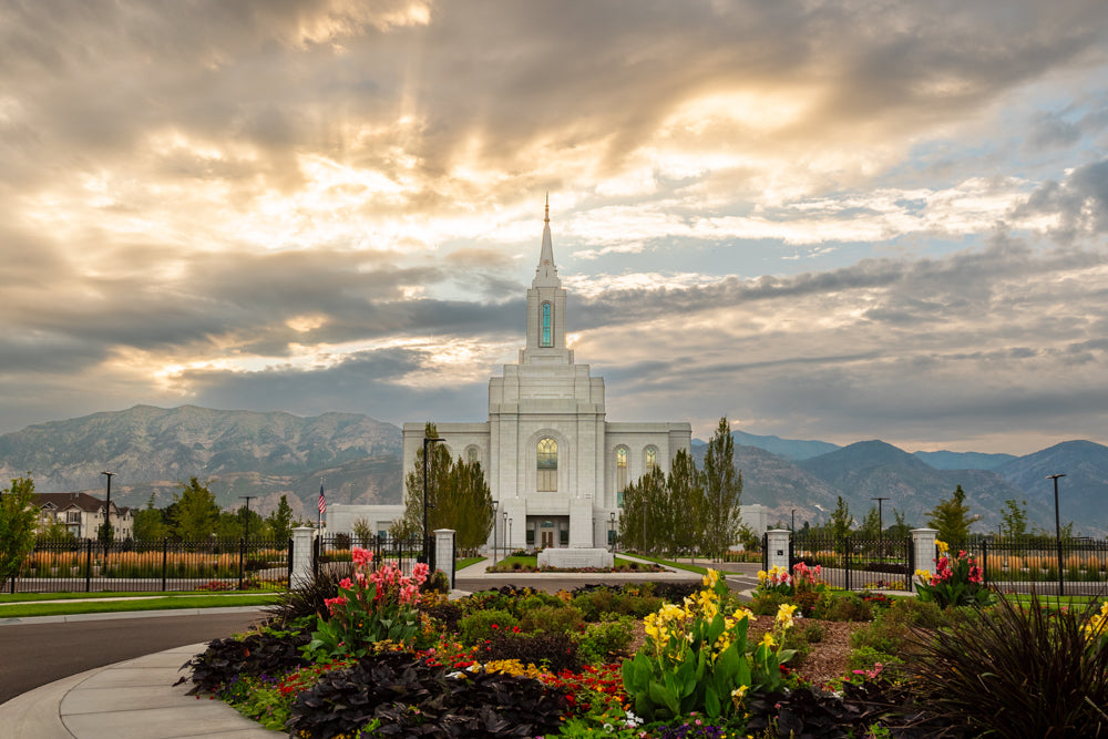 Orem Temple- Tranquility - 8x12 giclee paper print