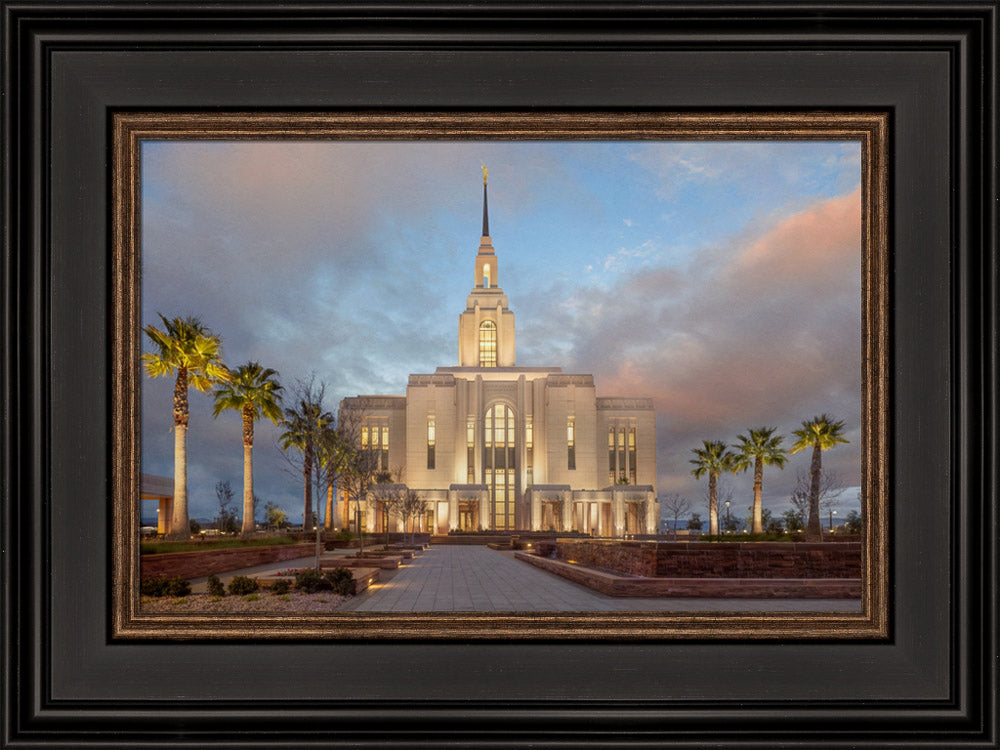 Red Cliffs Utah Temple - Sunset