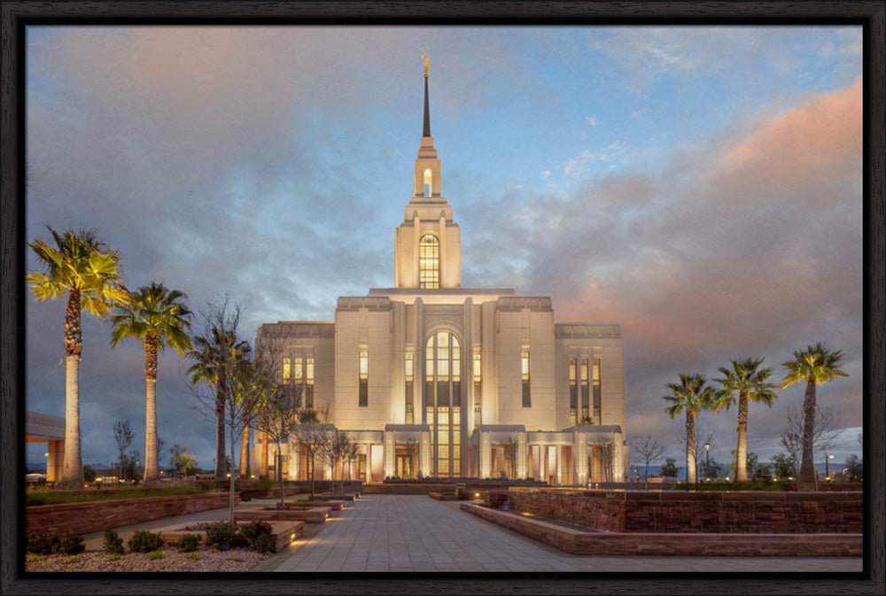 Red Cliffs Utah Temple - Sunset