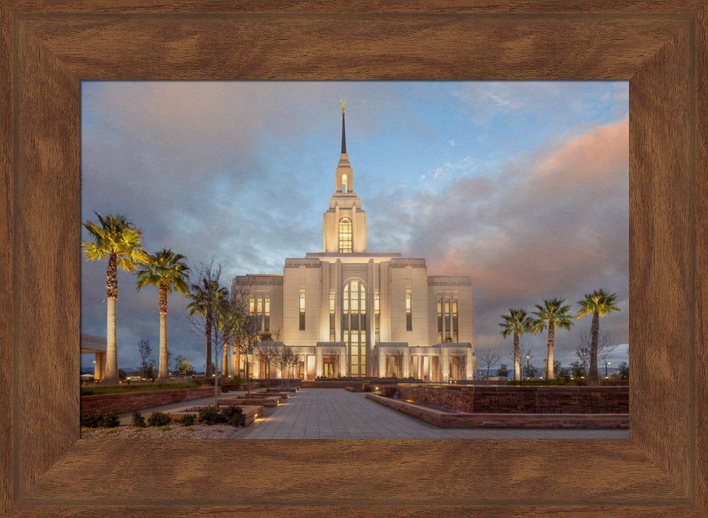 Red Cliffs Utah Temple - Sunset