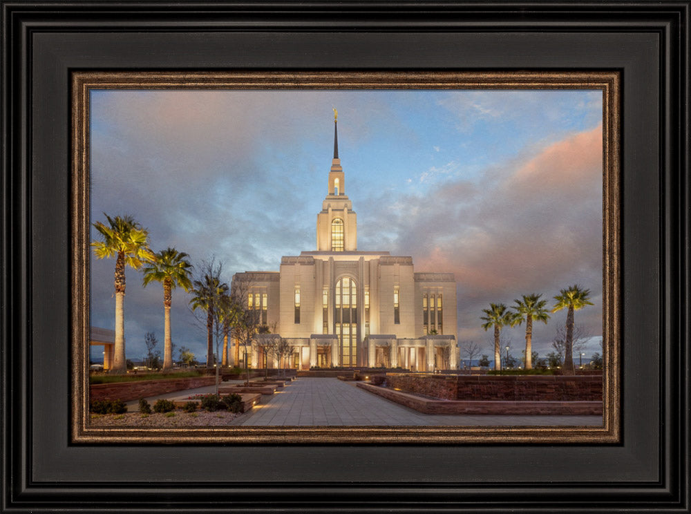 Red Cliffs Utah Temple - Sunset