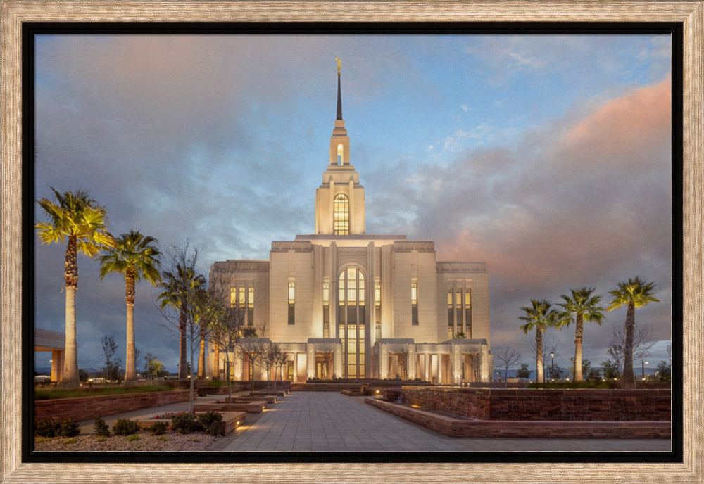 Red Cliffs Utah Temple - Sunset