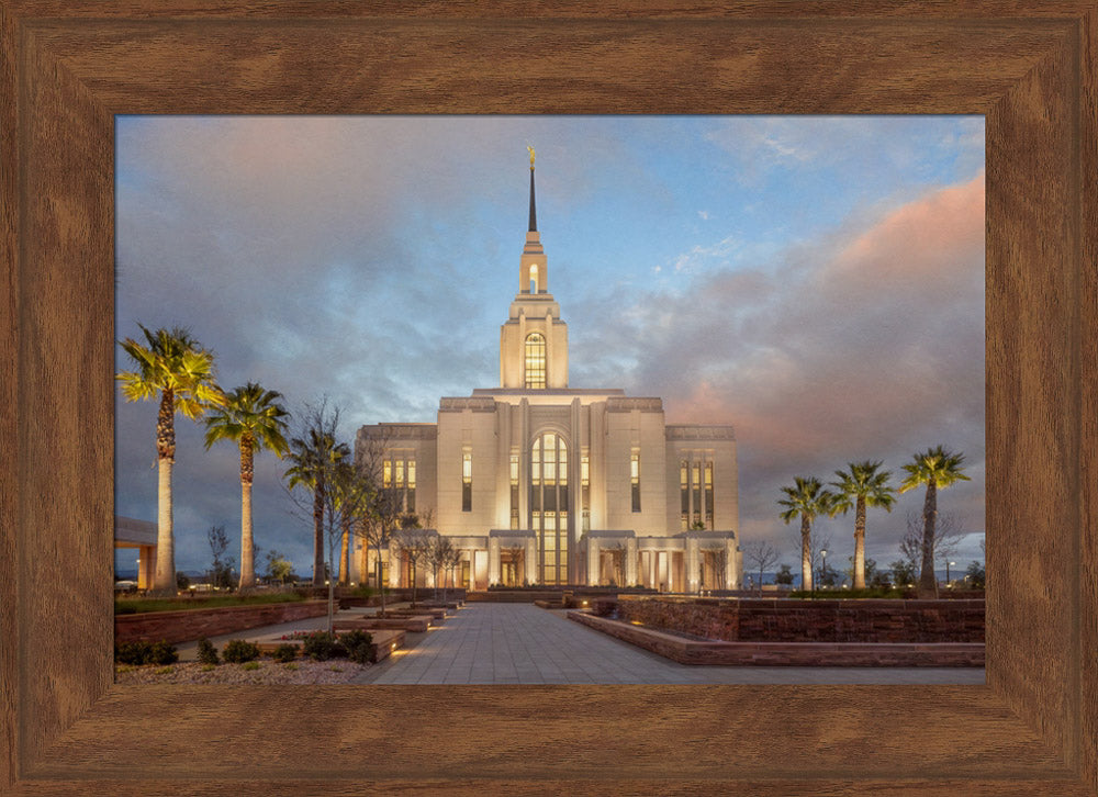 Red Cliffs Utah Temple - Sunset