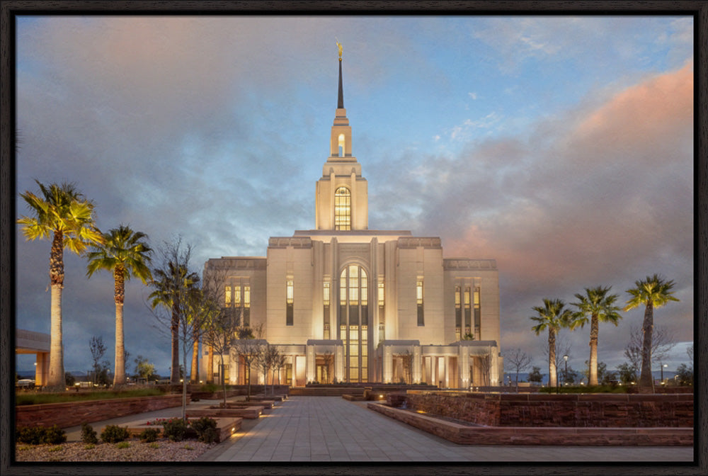 Red Cliffs Utah Temple - Sunset