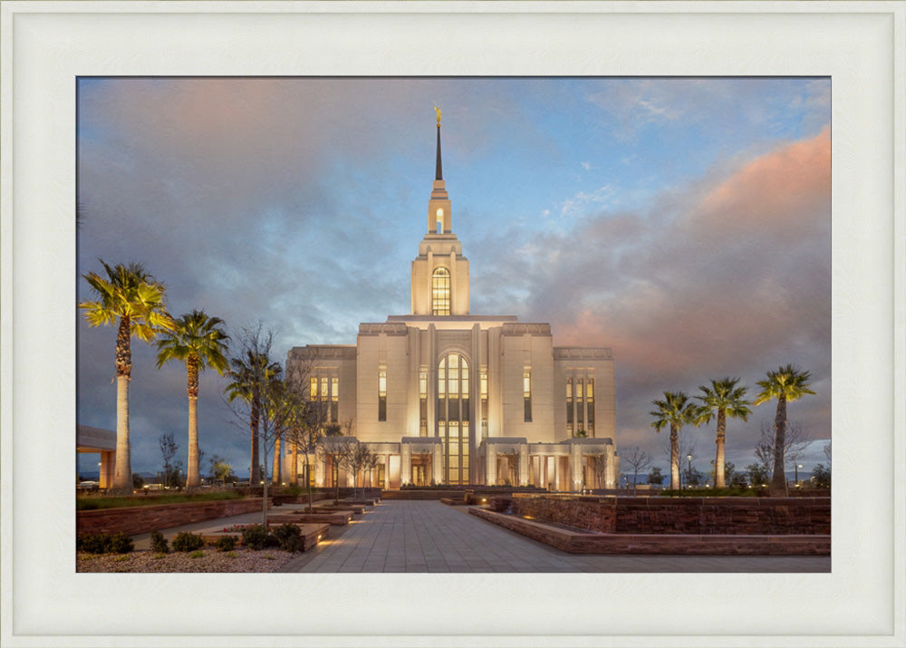 Red Cliffs Utah Temple - Sunset