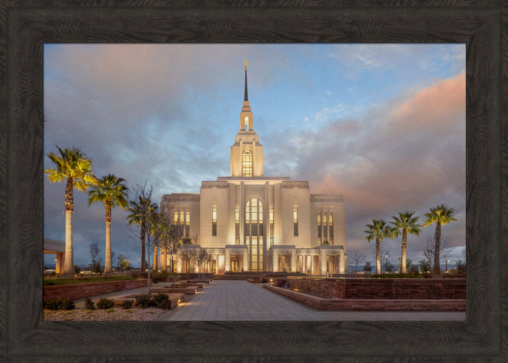 Red Cliffs Utah Temple - Sunset