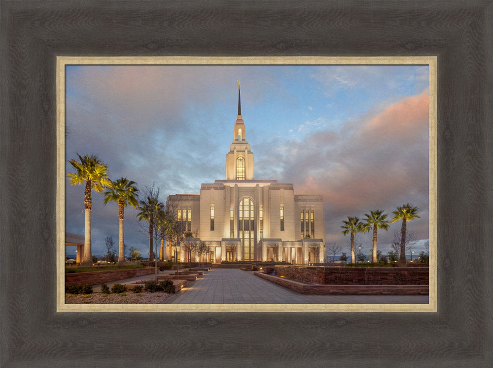Red Cliffs Utah Temple - Sunset