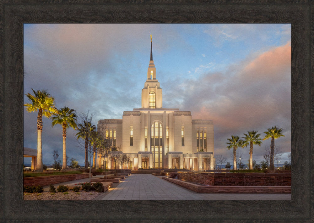 Red Cliffs Utah Temple - Sunset