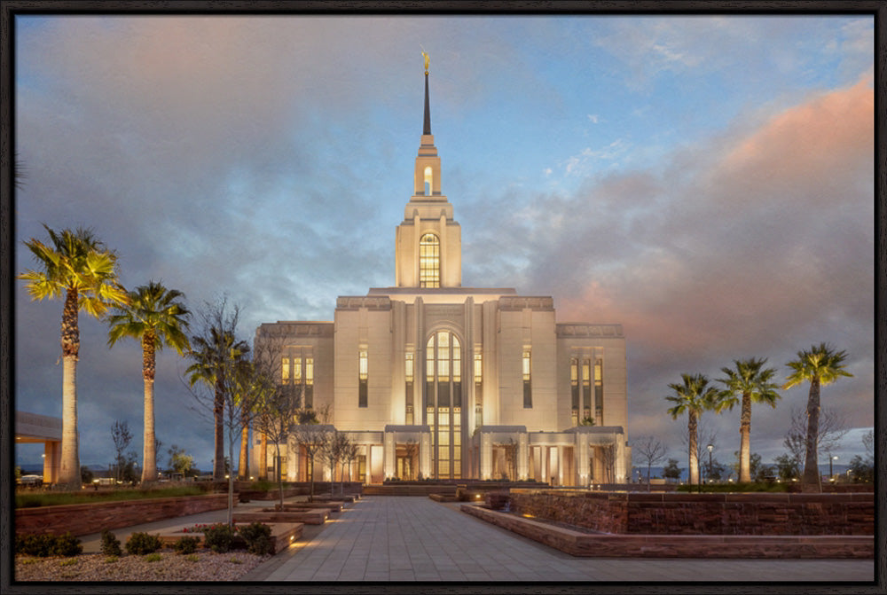 Red Cliffs Utah Temple - Sunset