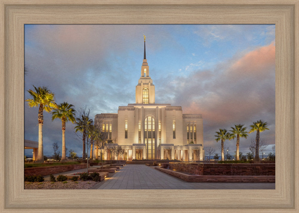 Red Cliffs Utah Temple - Sunset