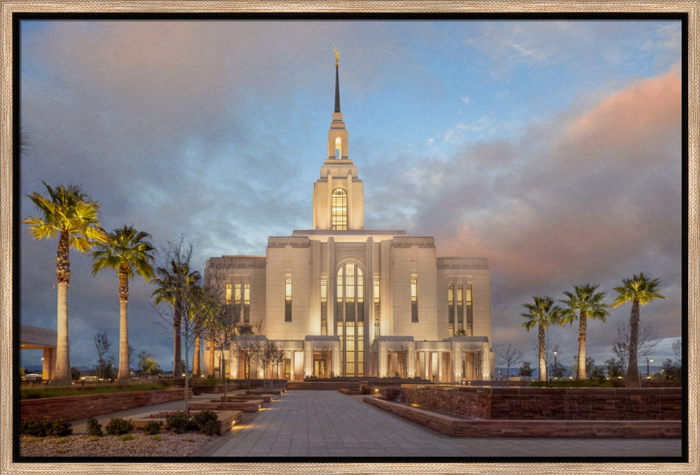 Red Cliffs Utah Temple - Sunset