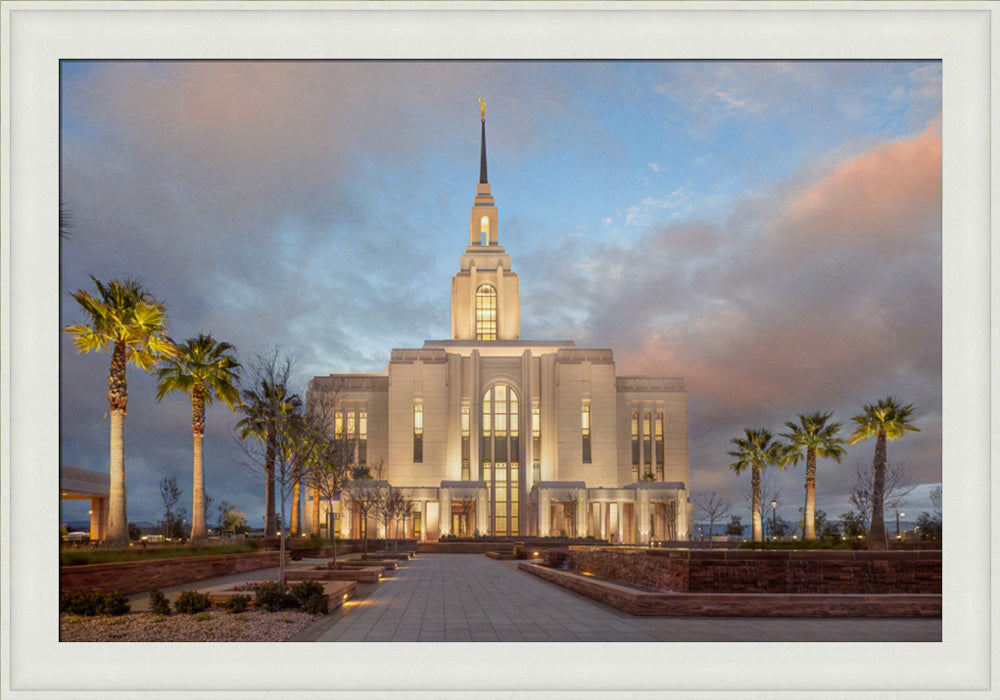 Red Cliffs Utah Temple - Sunset