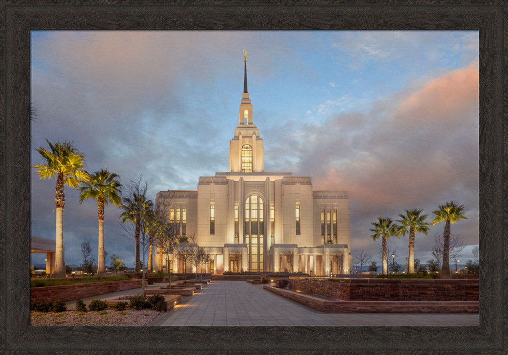 Red Cliffs Utah Temple - Sunset