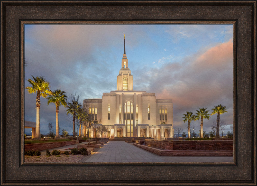 Red Cliffs Utah Temple - Sunset