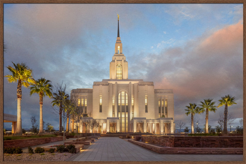 Red Cliffs Utah Temple - Sunset