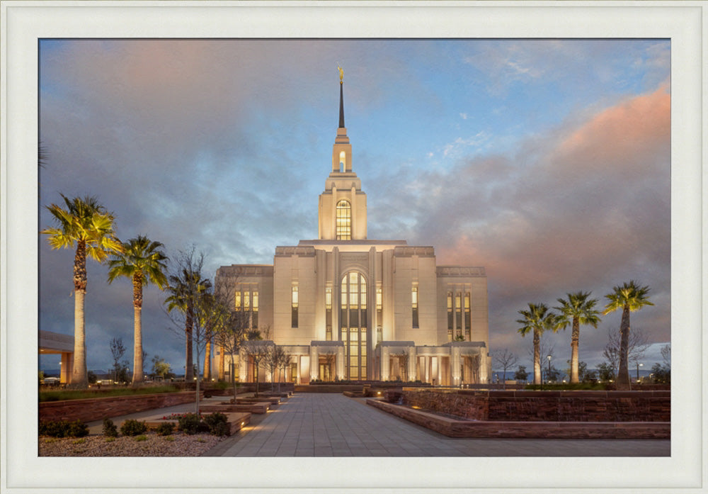 Red Cliffs Utah Temple - Sunset