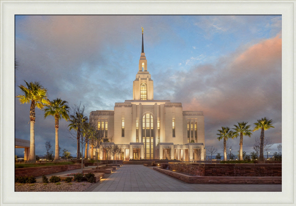 Red Cliffs Utah Temple - Sunset