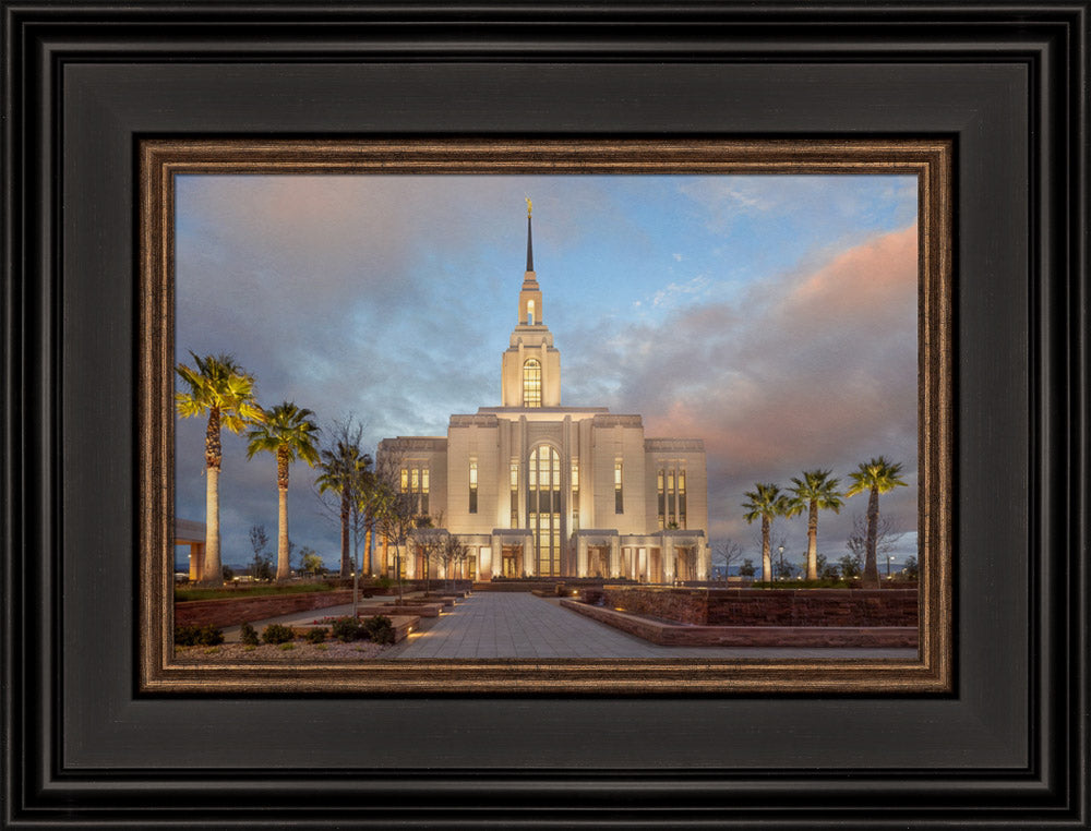 Red Cliffs Utah Temple - Sunset
