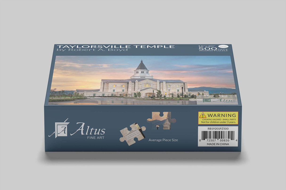 Taylorsville Temple 16x20 jigsaw puzzle 500 pieces