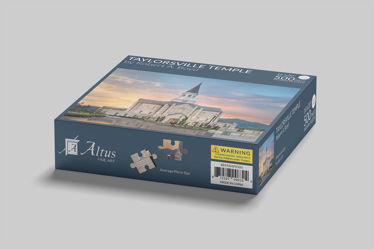 Taylorsville Temple 16x20 jigsaw puzzle 500 pieces