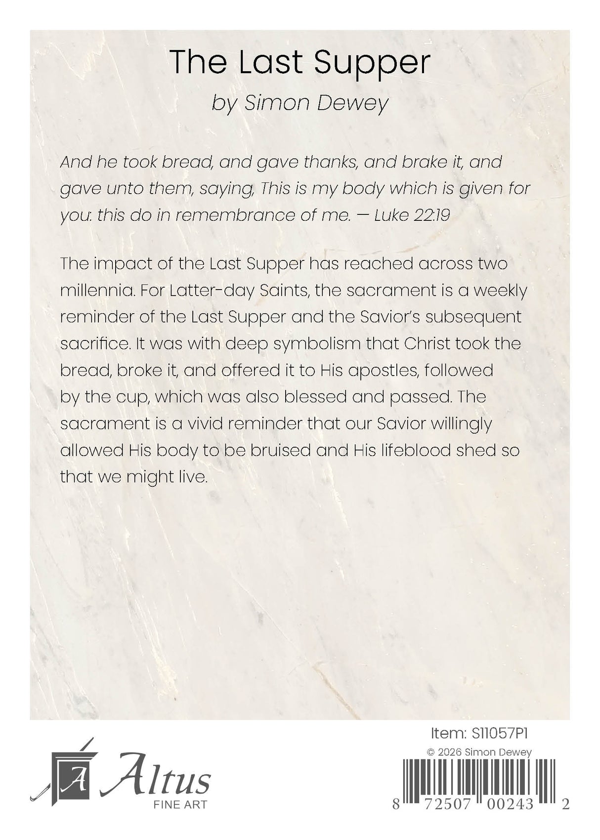 The Last Supper by Simon Dewey