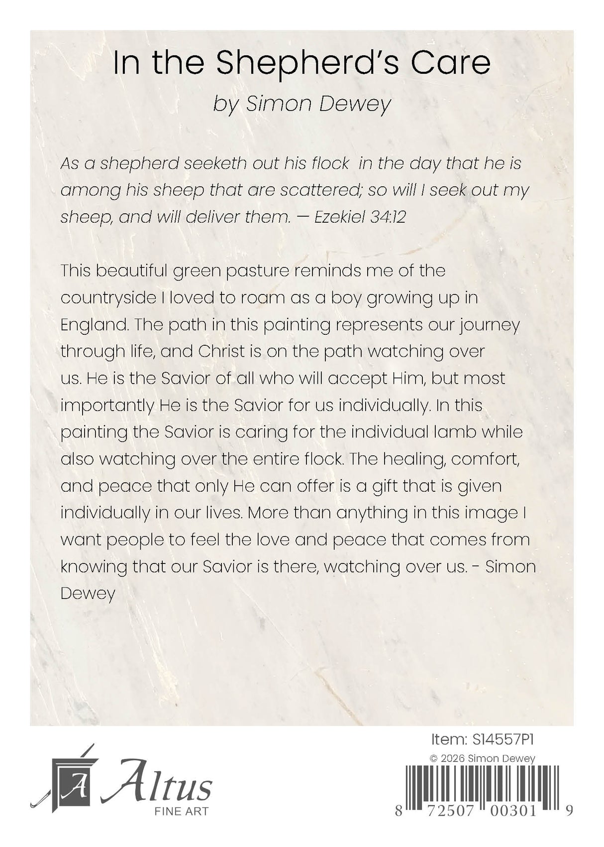 In the Shepherd's Care by Simon Dewey