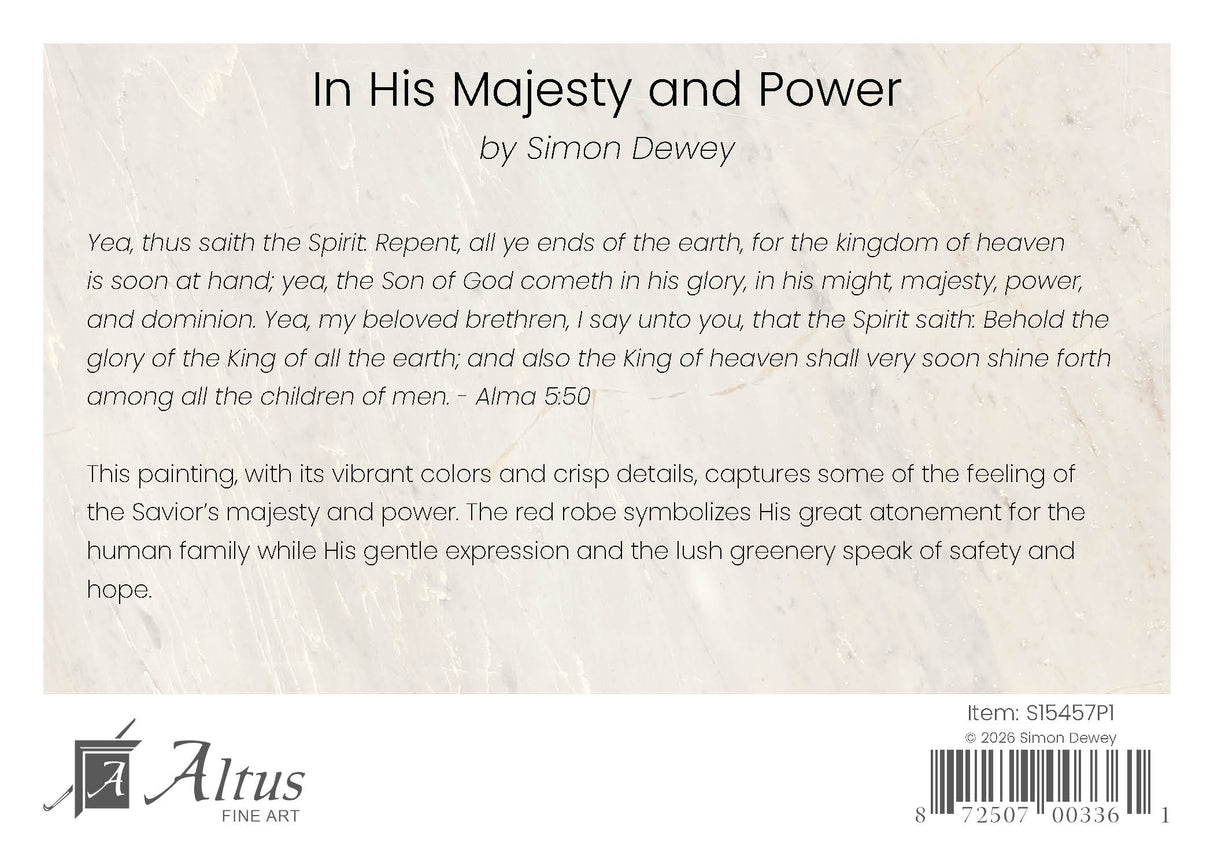 In His Majesty and Power